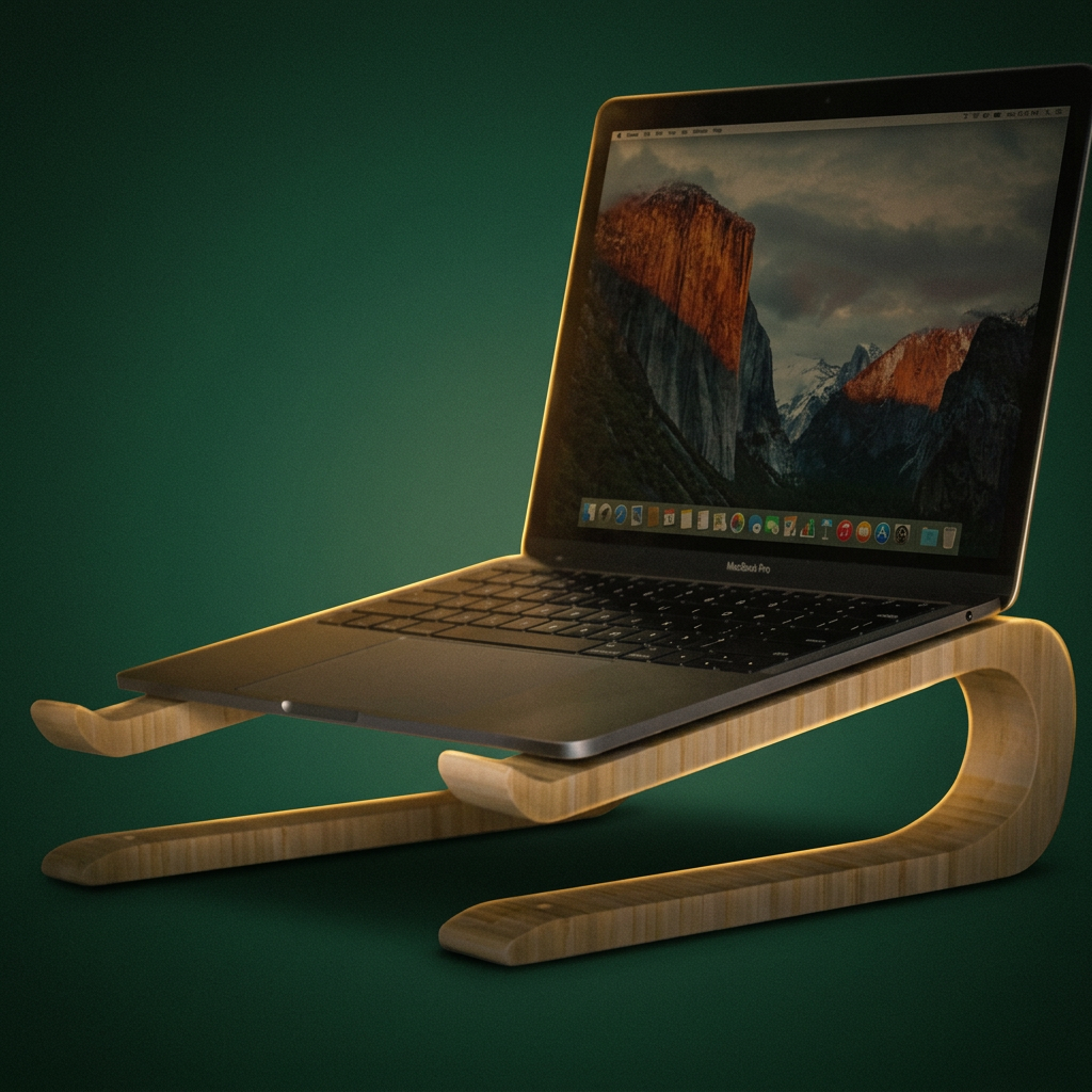 Moso bamboo laptop stand