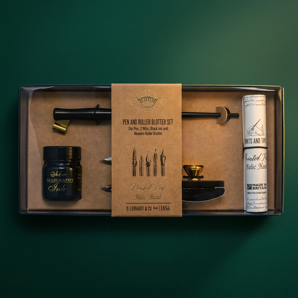 Heritage fountain pen & roller blotter set