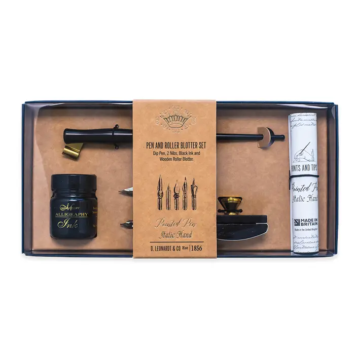Heritage fountain pen & roller blotter set